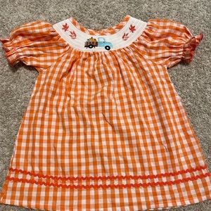 Smocked Fall Girls Dress
